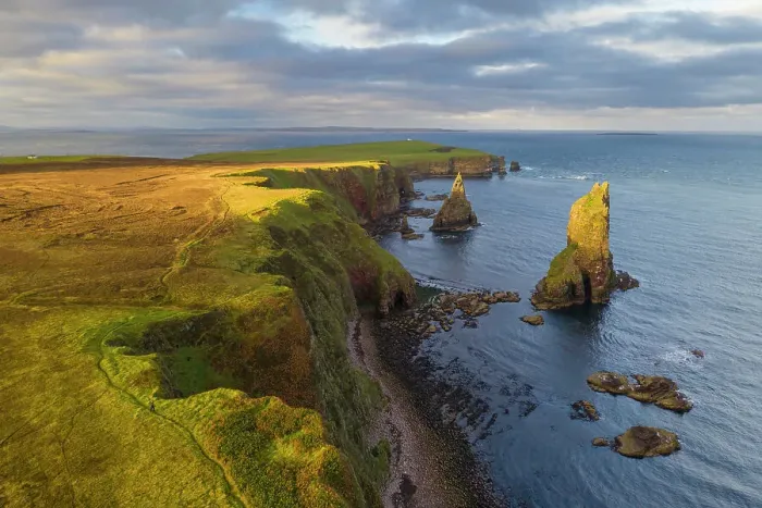 Framed Print : Gorgeous evening sunlight at Duncansby Head in Caithness on the far north coast of Scotland, UK. Autumn (September) 2022 Framed Print : Gorgeous evening sunlight at Duncansby Head in Caithness on the far north coast of Scotland, UK. Autumn (September) 2022