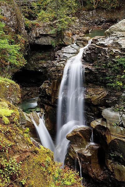 Gorgeous waterfall in North Cascades National Park, Washington, USA