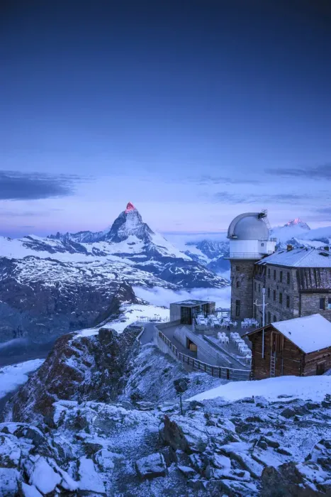 Framed Print : Gornergrat Kulm Hotel & Matterhorn, Zermatt, Valais, Switzerland Framed Print : Gornergrat Kulm Hotel & Matterhorn, Zermatt, Valais, Switzerland