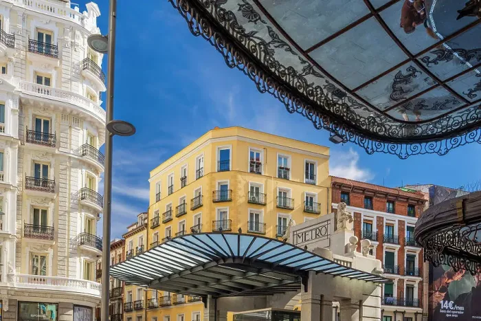 Framed Print : Gran Via metro station, Madrid, Spain