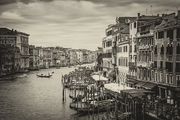 Grand Canal by the Rialto bridge, Venice, Italy