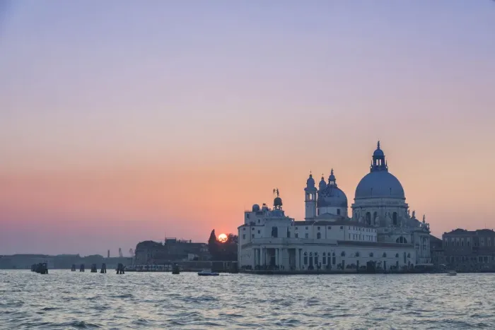 Framed Print : the Grand Canal at sunset with Basilica of Saint Mary of Health, Punta della Dogana Framed Print : the Grand Canal at sunset with Basilica of Saint Mary of Health, Punta della Dogana