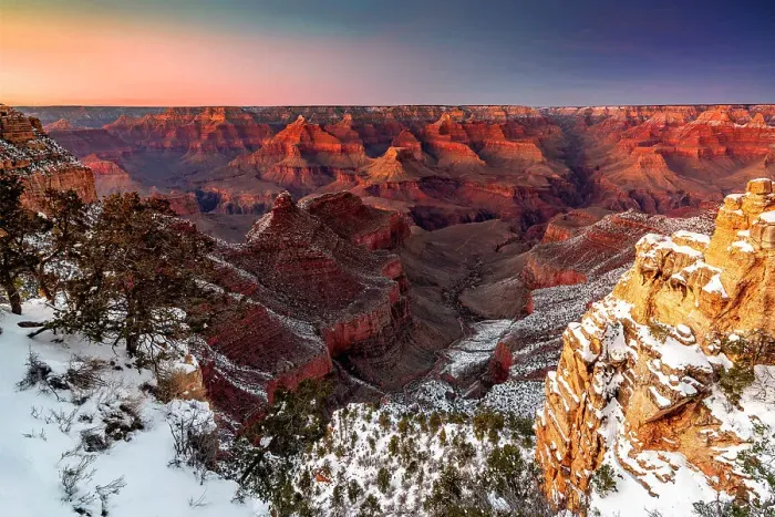 Framed Print : Grand Canyon, South Rim, Sunset Grand Canyon National Park, Arizona, USA