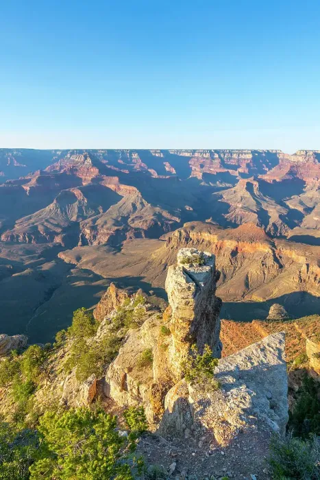 Framed Print : Grand Canyon at sunset, Yaki Point, Grand Canyon National Park, Arizona, USA