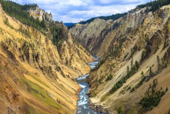 Framed Print : Grand Canyon of the Yellowstone, Yellowstone National Park, Wyoming, United States