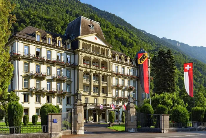 Framed Print : Grand Hotel Beau Rivage, Interlaken, Switzerland Framed Print : Grand Hotel Beau Rivage, Interlaken, Switzerland