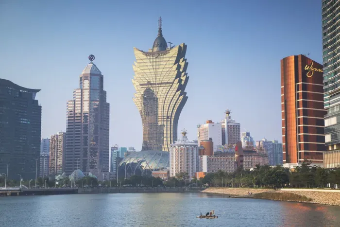 Framed Print : Grand Lisboa and Wynn Hotel and Casino, Macau, China Framed Print : Grand Lisboa and Wynn Hotel and Casino, Macau, China