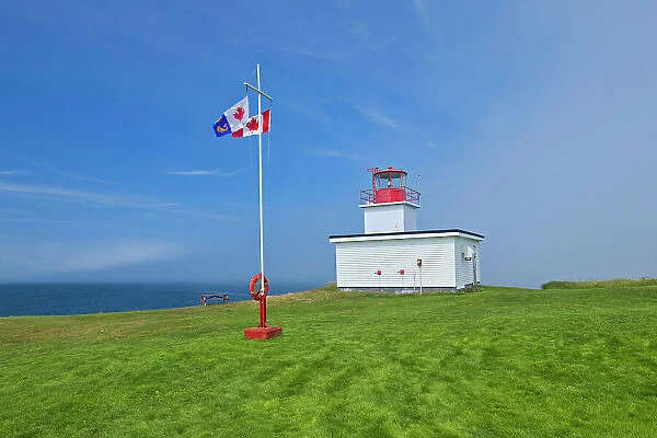 Grand Passage Lighthouse on Bay of Fundy Brier Island on DIgby Neck, Nova Scotia, Canada
