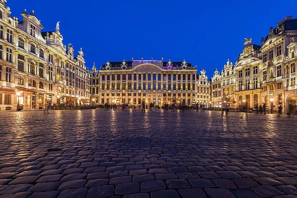 Grand Place by night, Brussels, Belgium