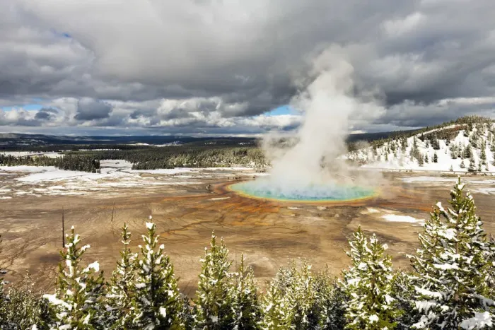 Framed Print : Grand Prismatic Spring, Midway Geyser Basin, Yellowstone National Park, Wyoming, USA Framed Print : Grand Prismatic Spring, Midway Geyser Basin, Yellowstone National Park, Wyoming, USA