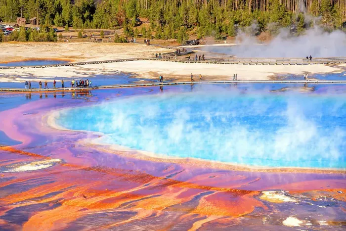 Framed Print : Grand Prismatic Spring, Midway Geyser Basin Yellowstone National Park Wyoming, USA Framed Print : Grand Prismatic Spring, Midway Geyser Basin Yellowstone National Park Wyoming, USA