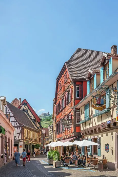 Framed Print : Grand Rue with ruins of Chateau Saint Ulrich beyond, Ribeauville, Haut-Rhin, Alsace, Alsace-Champagne-Ardenne-Lorraine, Grand Est, France Framed Print : Grand Rue with ruins of Chateau Saint Ulrich beyond, Ribeauville, Haut-Rhin, Alsace, Alsace-Champagne-Ardenne-Lorraine, Grand Est, France