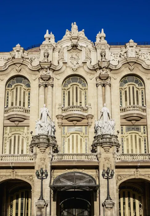 Framed Print : Grand Theatre Alicia Alonso, detailed view, Havana, La Habana Province, Cuba