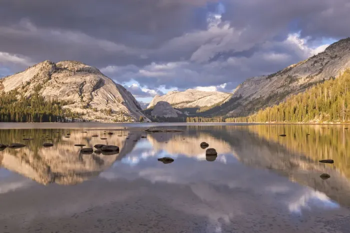 Framed Print : Granite mountains reflected in Tenaya Lake, Yosemite National Park, California, USA Framed Print : Granite mountains reflected in Tenaya Lake, Yosemite National Park, California, USA