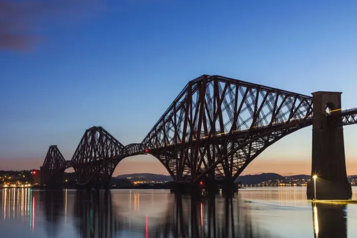 Framed Print : Great Britain, Scotland, Edinburgh, South Queensferry, The Forth Bridge at Dawn Framed Print : Great Britain, Scotland, Edinburgh, South Queensferry, The Forth Bridge at Dawn