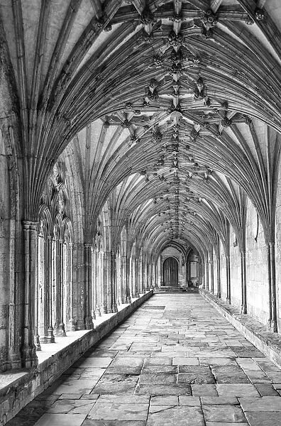 The Great Cloister of the Canterbury Cathedral, Kent, England