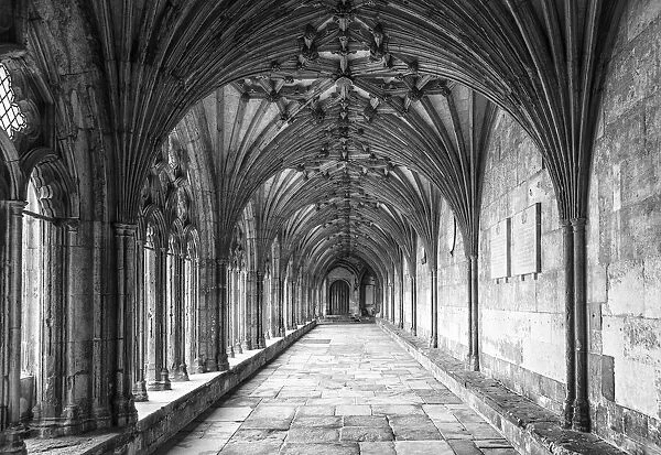 The Great Cloister of the Canterbury Cathedral, Kent, England
