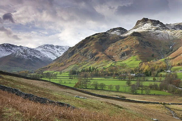 Great Langdale and the Langdale Pikes, Lake District National Park, Cumbria, England