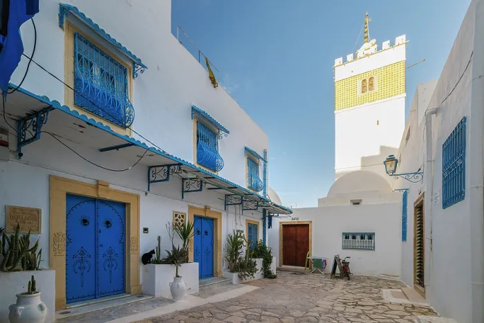 Framed Print : Great Mosque, Hammamet, Tunisia Framed Print : Great Mosque, Hammamet, Tunisia