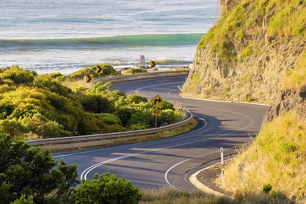 Great Ocean Road, Victoria, Australia. Bending road