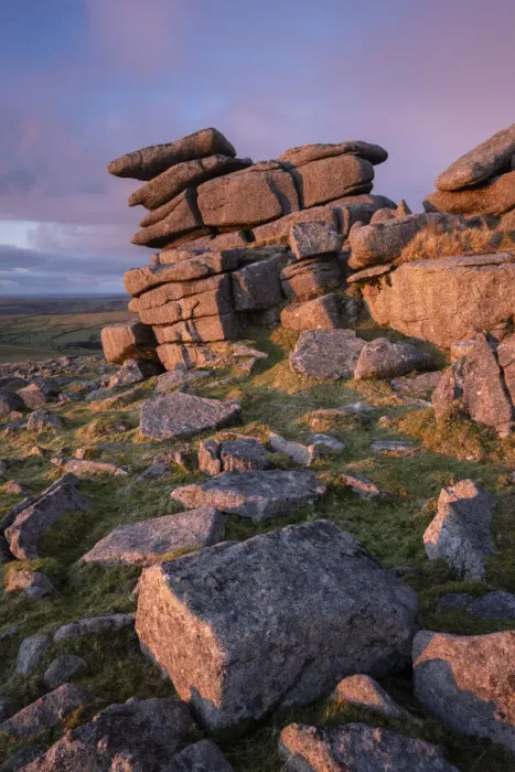 Framed Print : Great Staple Tor in Dartmoor National Park, Devon, England Framed Print : Great Staple Tor in Dartmoor National Park, Devon, England