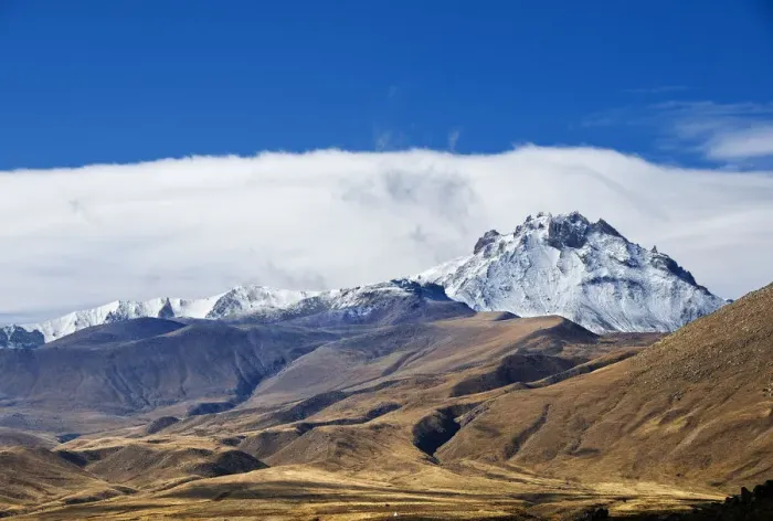 Framed Print : The great volcano Ercyies Dagi, on the old Silk Road. Turkey, Asia Framed Print : The great volcano Ercyies Dagi, on the old Silk Road. Turkey, Asia