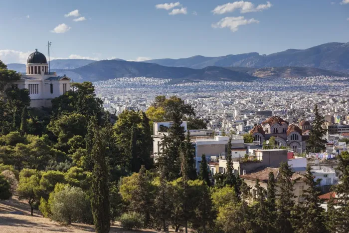Framed Print : Greece, Athens of the Athens Observatory from Pnyx Hill Framed Print : Greece, Athens of the Athens Observatory from Pnyx Hill