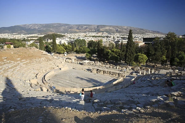 Greece, Attica, Athens, The Acropolis, Theatre of Dionysus