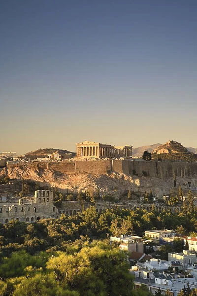 Greece, Attica, Athens, The Acropolis and Parthenon