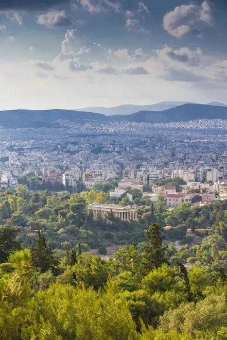 Framed Print : Greece, Attica, Athens, View of The Agora, Temple of Hephaestus Framed Print : Greece, Attica, Athens, View of The Agora, Temple of Hephaestus