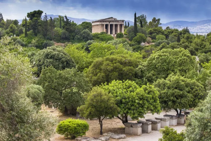 Framed Print : Greece, Attica, Athens, View of The Agora, Temple of Hephaestus Framed Print : Greece, Attica, Athens, View of The Agora, Temple of Hephaestus