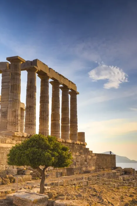 Framed Print : Greece, Attica, Cape Sounion, Temple of Poseidon Framed Print : Greece, Attica, Cape Sounion, Temple of Poseidon