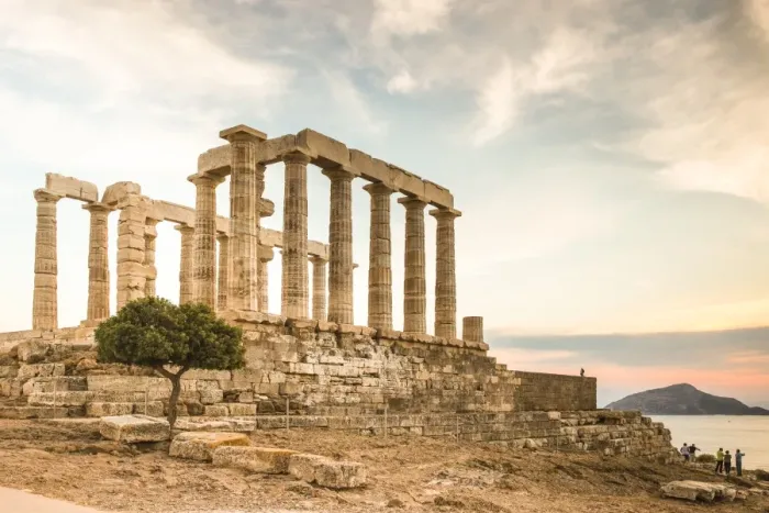 Framed Print : Greece, Attica, Cape Sounion, Temple of Poseidon Framed Print : Greece, Attica, Cape Sounion, Temple of Poseidon