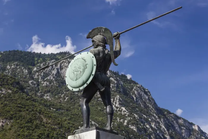 Framed Print : Greece, Central Greece Region, Thermopylae, statue of Spartan leader Leonidas Framed Print : Greece, Central Greece Region, Thermopylae, statue of Spartan leader Leonidas