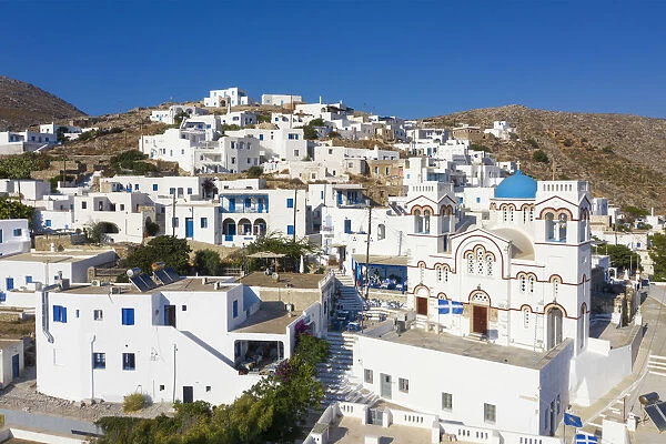 Greece, Cyclades Islands, Amorgos, Tholaria Town