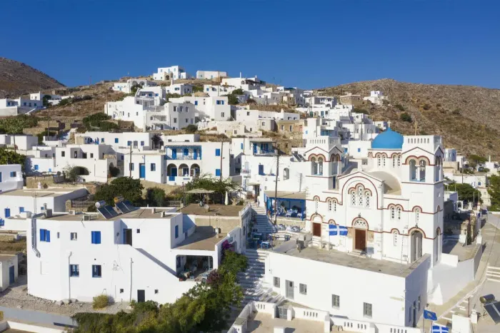 Framed Print : Greece, Cyclades Islands, Amorgos, Tholaria Town Framed Print : Greece, Cyclades Islands, Amorgos, Tholaria Town
