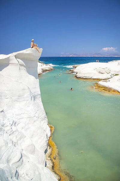 Greece, Cyclades Islands, Milos, Sarakiniko Beach (MR)