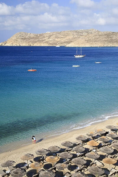 Greece, Cyclades, Mykonos, Elia Beach