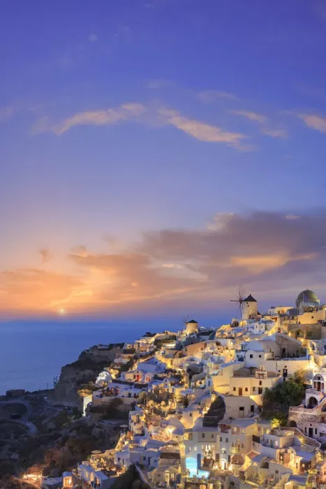 Framed Print : Greece, Cyclades, Oia town Framed Print : Greece, Cyclades, Oia town