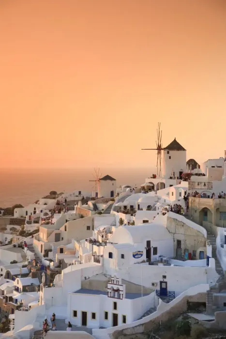 Framed Print : Greece, Cyclades, Santorini, Oia Town and Santorini Caldera Framed Print : Greece, Cyclades, Santorini, Oia Town and Santorini Caldera