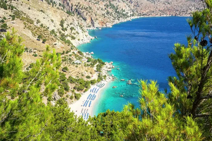 Framed Print : Greece, Dodecanese, Karpathos, Beach Apella