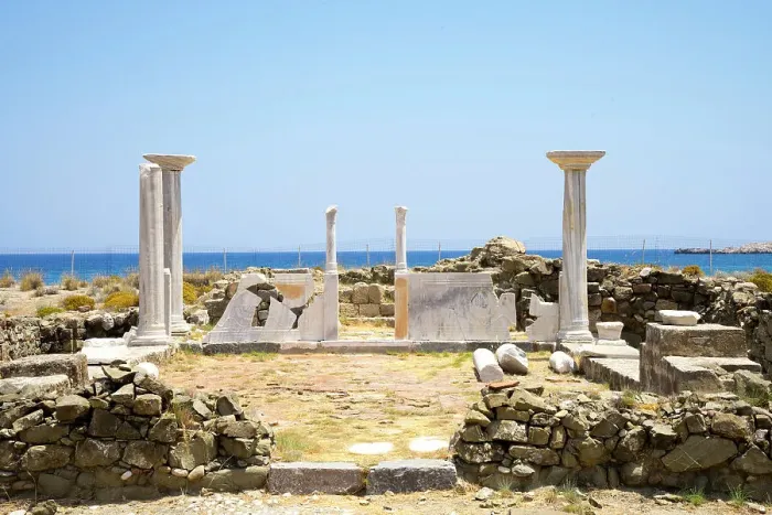 Framed Print : Greece, Dodecanese, Karpathos, port city of Pigadia, ruins of the basilica of Agia Fotini Framed Print : Greece, Dodecanese, Karpathos, port city of Pigadia, ruins of the basilica of Agia Fotini