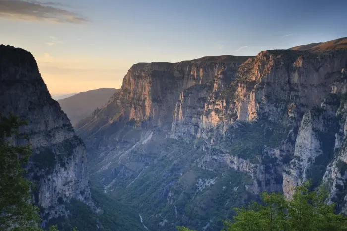 Framed Print : Greece, Epirus Ragion, Zagorohoria Mountains, Vikos Gorge National Park (World s Framed Print : Greece, Epirus Ragion, Zagorohoria Mountains, Vikos Gorge National Park (World s