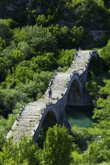 Framed Print : Greece, Epirus Region, Zagorohoria Area, Vikos Gorge, Ottoman-era multi-arched bridge Framed Print : Greece, Epirus Region, Zagorohoria Area, Vikos Gorge, Ottoman-era multi-arched bridge