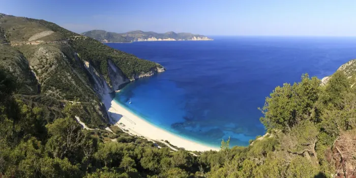 Framed Print : Greece, Ionian Islands, Kefalonia, Myrtos Beach