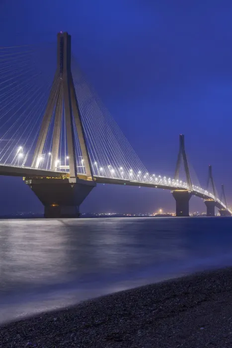 Framed Print : Greece, Peloponese Region, Gulf of Corinth, Patraa-area, Rio Antirio Bridge Framed Print : Greece, Peloponese Region, Gulf of Corinth, Patraa-area, Rio Antirio Bridge