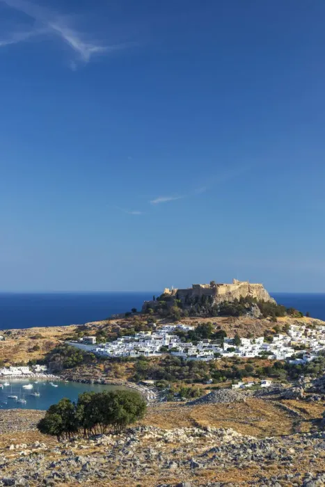 Framed Print : Greece, Rhodes, Lindos Acropolis Framed Print : Greece, Rhodes, Lindos Acropolis