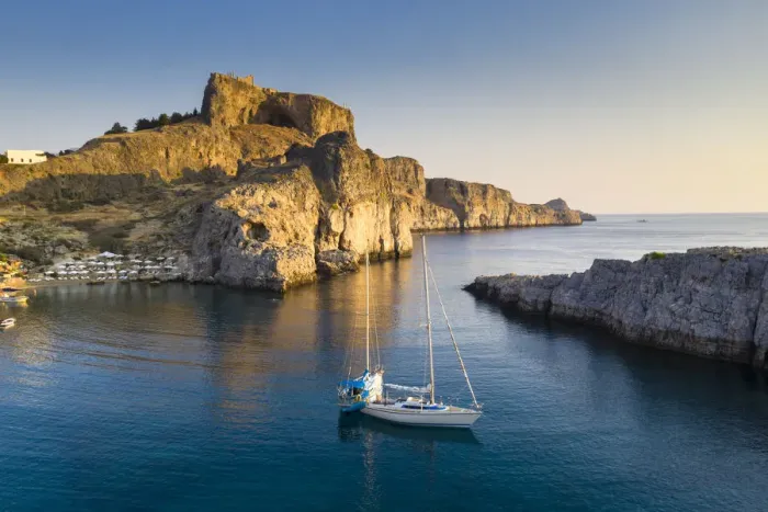 Framed Print : Greece, Rhodes, Lindos Acropolis Framed Print : Greece, Rhodes, Lindos Acropolis