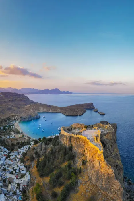 Framed Print : Greece, Rhodes, Lindos Acropolis Framed Print : Greece, Rhodes, Lindos Acropolis