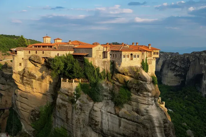 Framed Print : Greece, Thessaly, Meteora (UNESCO World Heritage Site)
